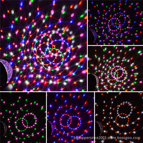 BigDipper Betopper seven star decorative uplight 6*3W Effect Dj Crystal Magic Ball Disco LED Stage Light For Party Decoration